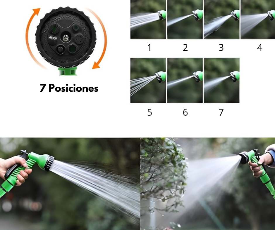 Manguera de jardín 15m + Pistola de riego gratis
