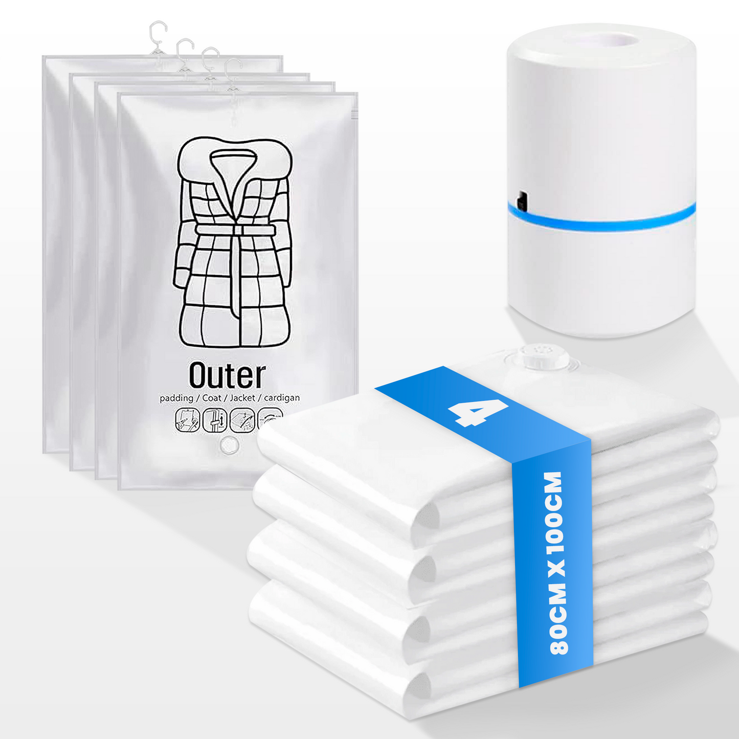 PACK BOLSAS AL VACÍO CON BOMBA ELÉCTRICA