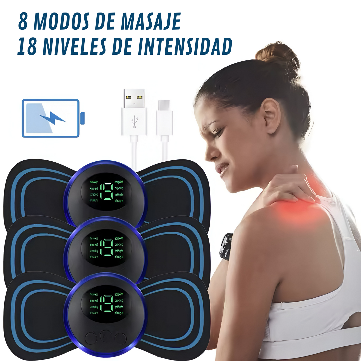 Masajeador Cervical Eléctrico Portátil