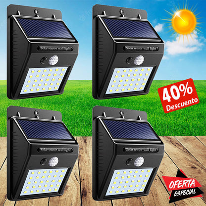 ⭐OFERTA⭐ 4 Focos Solares con Sensor de Movimiento