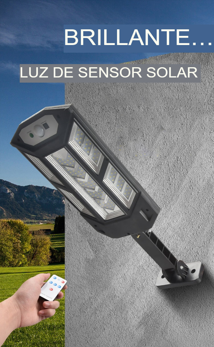 Super Solar Light - Lampara automatica a luz solar con detector de movimiento..